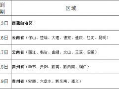 云南省、貴州省、西藏自治區(qū)2020年度空軍招飛定選檢測(cè)安排